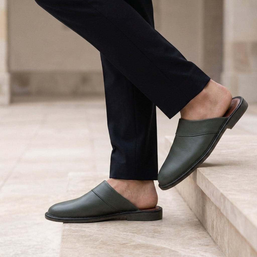 Grant Leather Slipper