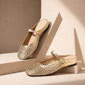 Cecile Woven Mule Flats