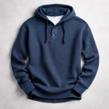 Daxton | Waffle Knit Henley Hoodie
