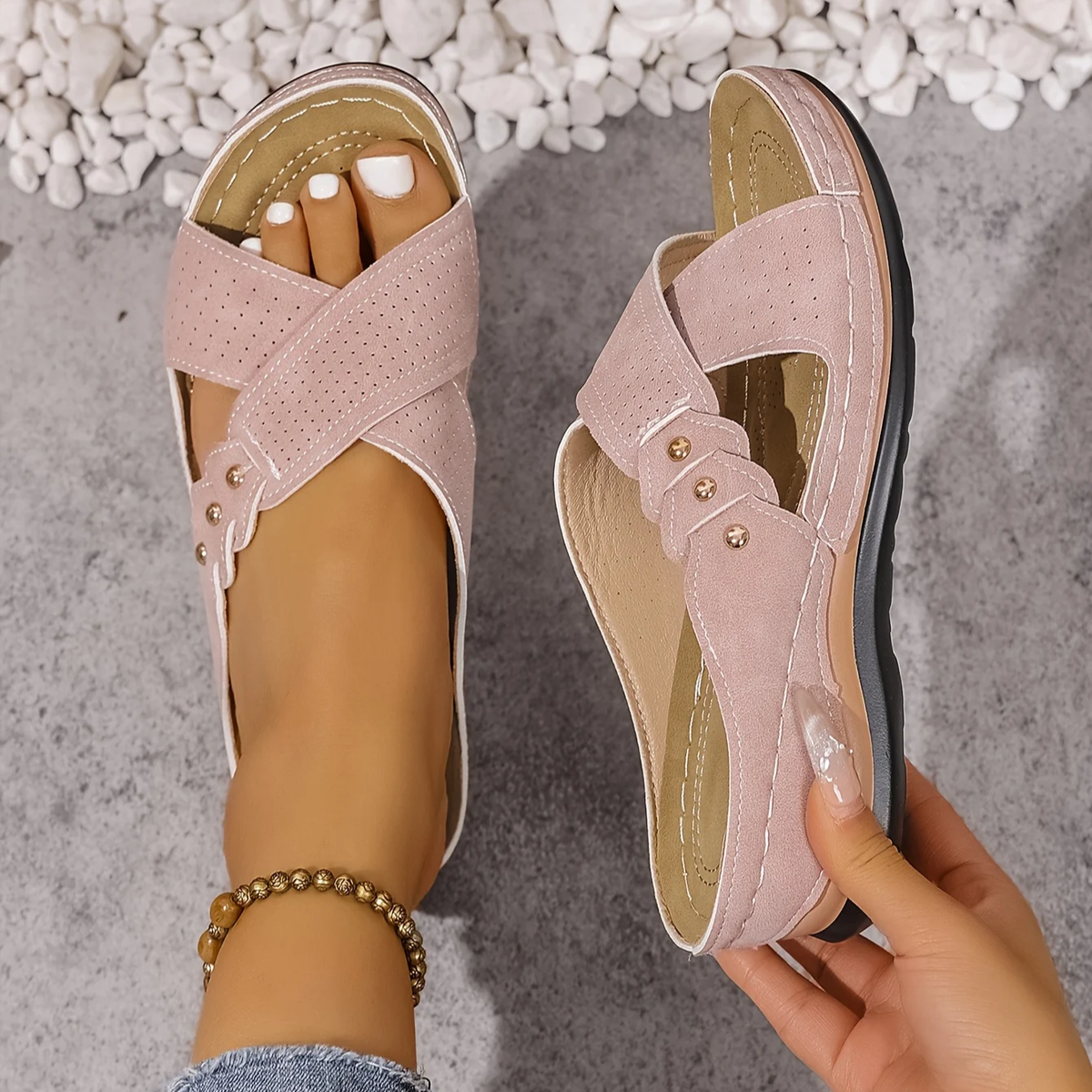 Lena Orthopedic Wedge Sandals