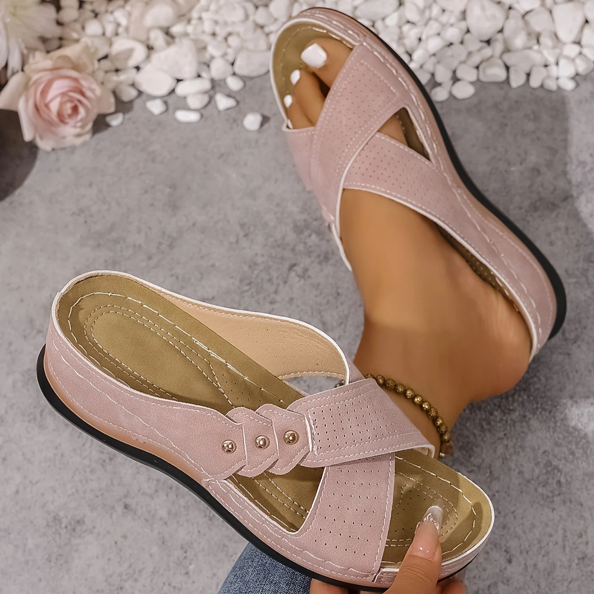 Lena Orthopedic Wedge Sandals