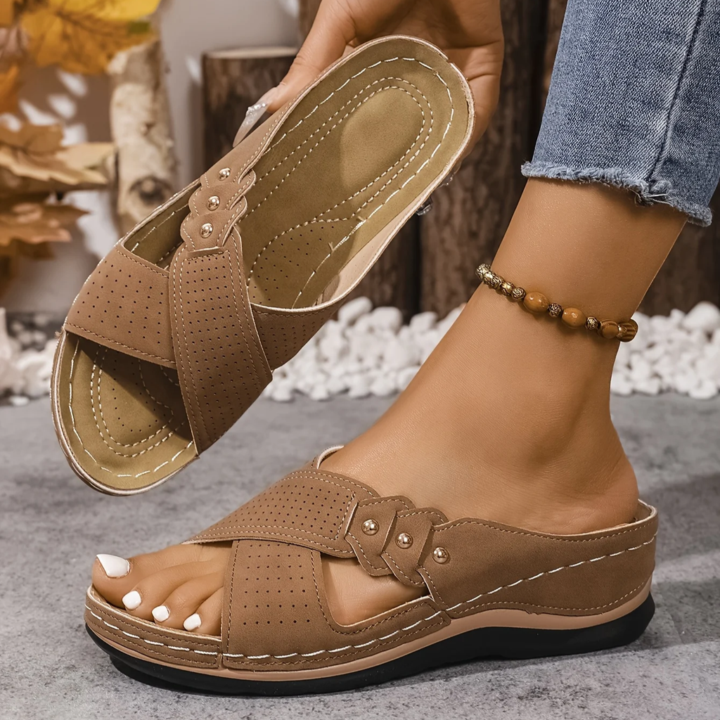 Lena Orthopedic Wedge Sandals