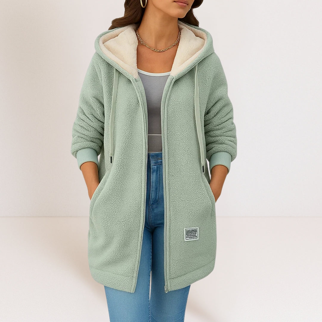 Wren Sherpa Zip Coat