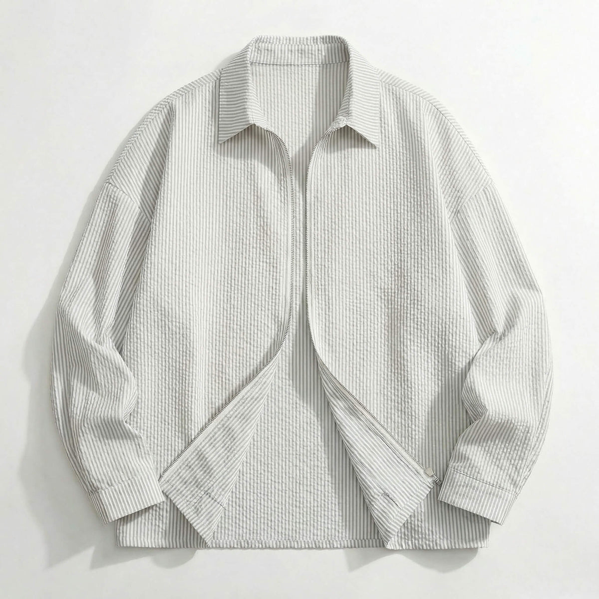 Saltaire Stripe Zip Shirt