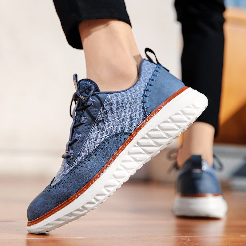Vasari Woven Leather Trainer