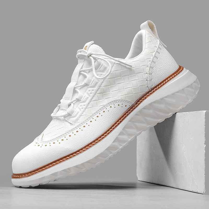 Vasari Woven Leather Trainer