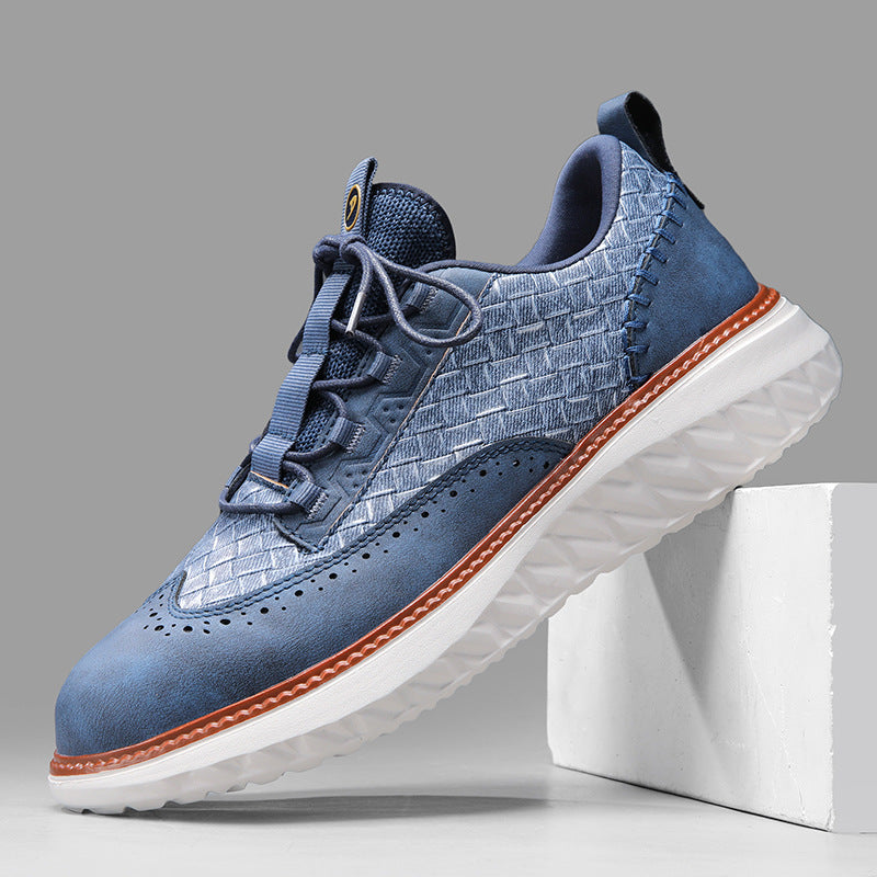 Vasari Woven Leather Trainer