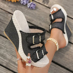 Riviera Denim Wedge
