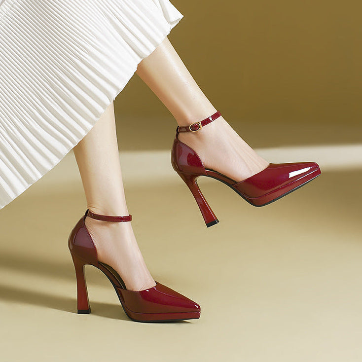 Greta Ankle Strap Heel