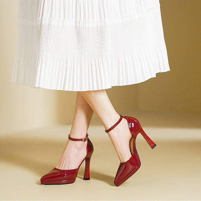 Greta Ankle Strap Heel