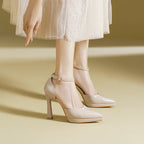 Greta Ankle Strap Heel