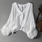 Rosalina Summer Linen Blouse