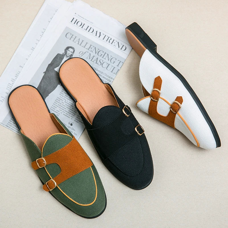 Riviera Suede Mule Loafers