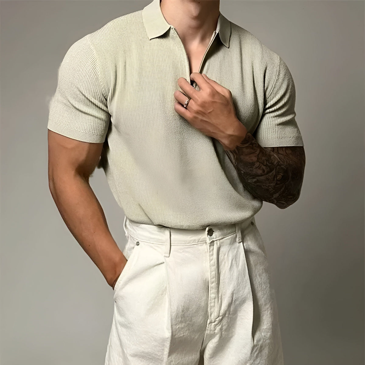 Portofino Zip Polo
