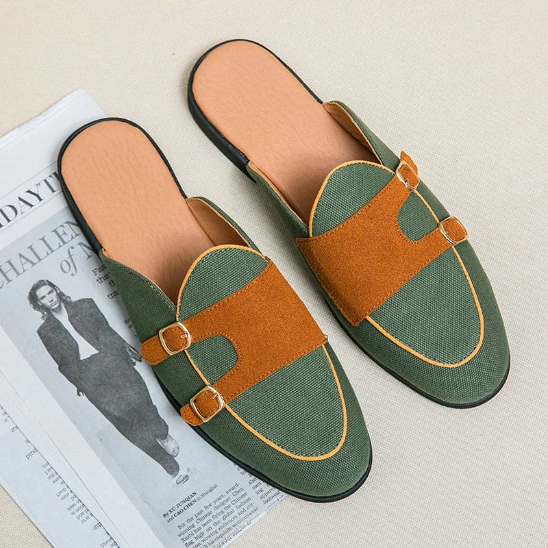 Riviera Suede Mule Loafers