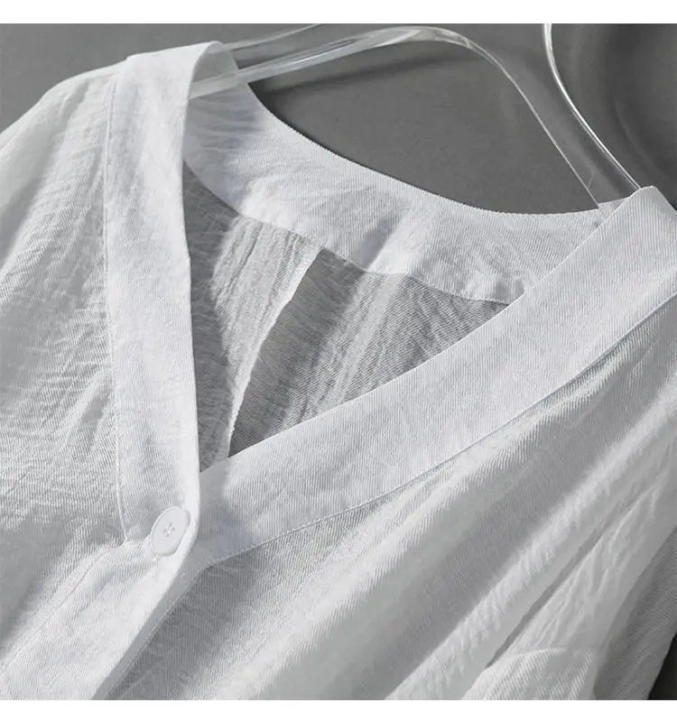 Rosalina Summer Linen Blouse