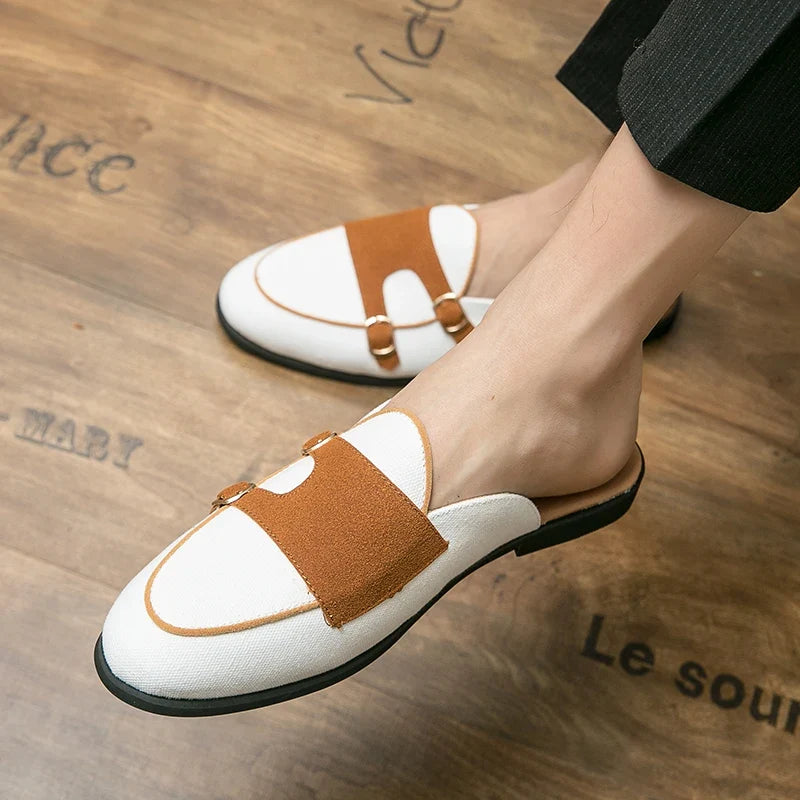 Riviera Suede Mule Loafers