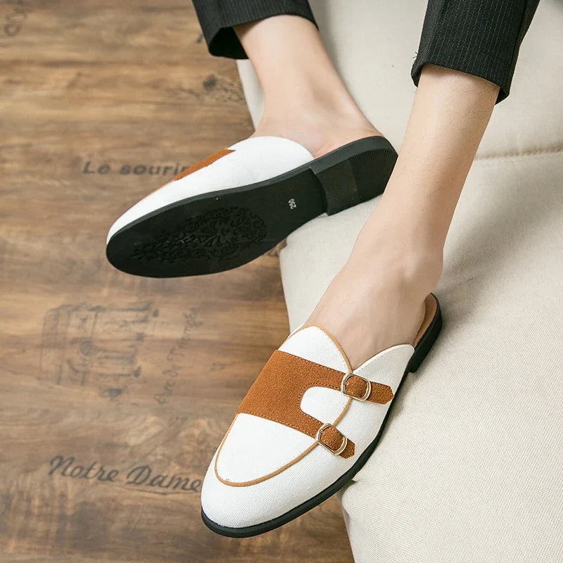 Riviera Suede Mule Loafers