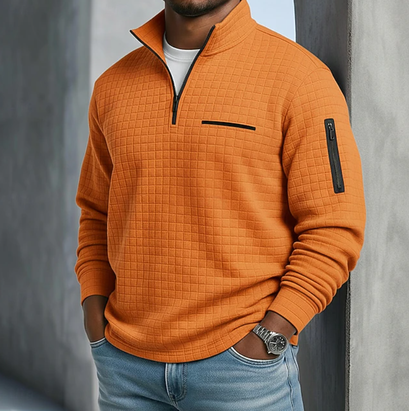 Fletcher | Waffle Knit Quarter Zip