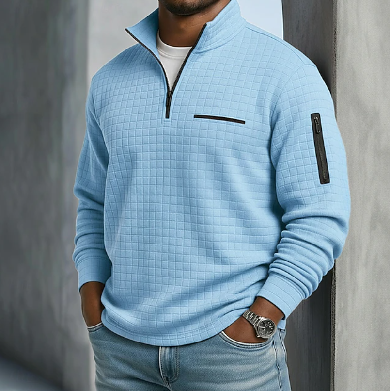 Fletcher | Waffle Knit Quarter Zip