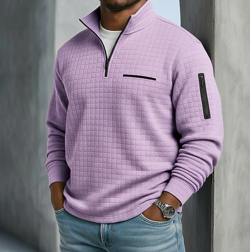 Fletcher | Waffle Knit Quarter Zip