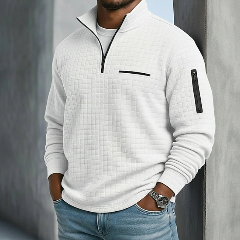 Fletcher | Waffle Knit Quarter Zip