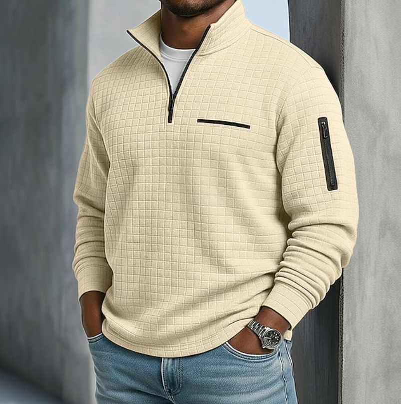 Fletcher | Waffle Knit Quarter Zip