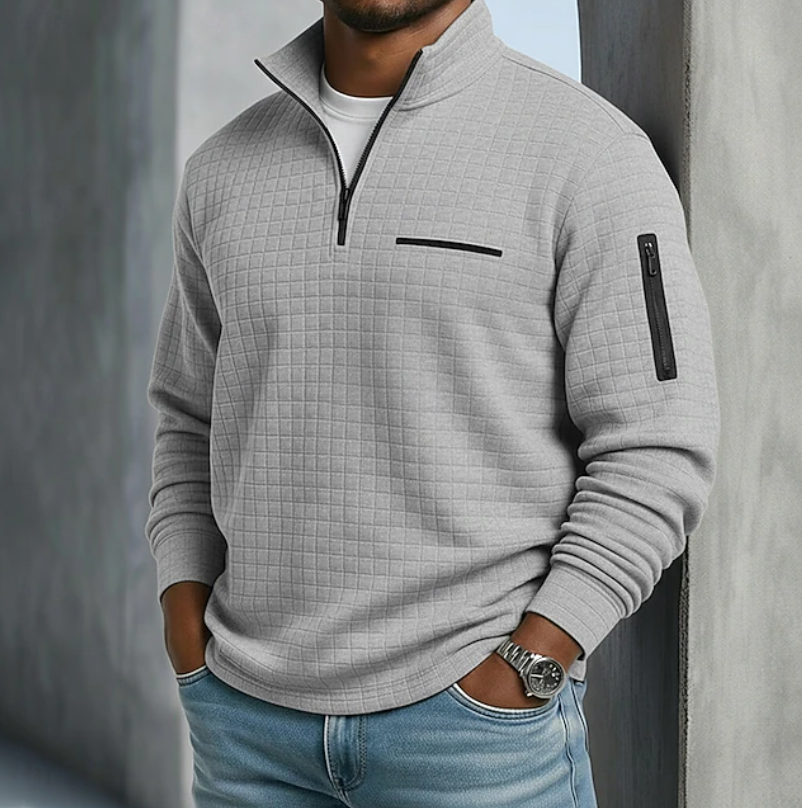 Fletcher | Waffle Knit Quarter Zip
