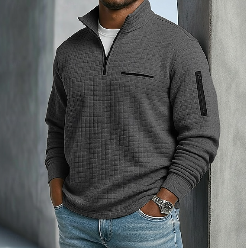 Fletcher | Waffle Knit Quarter Zip