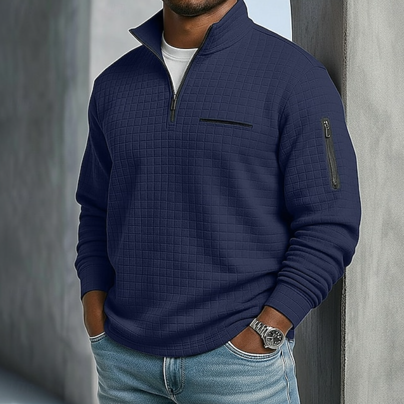 Fletcher | Waffle Knit Quarter Zip