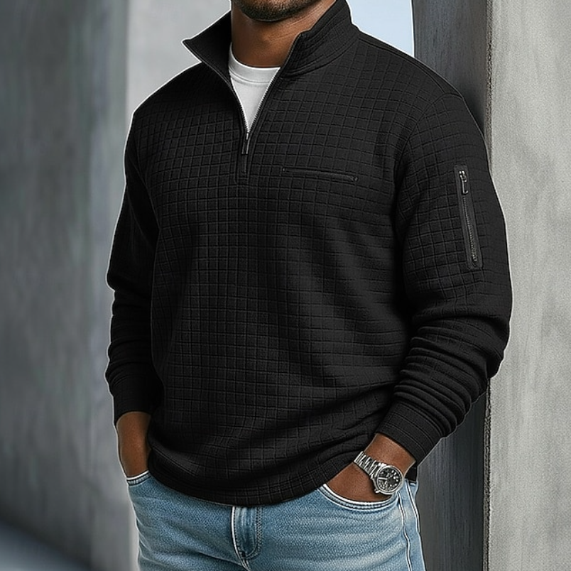 Fletcher | Waffle Knit Quarter Zip