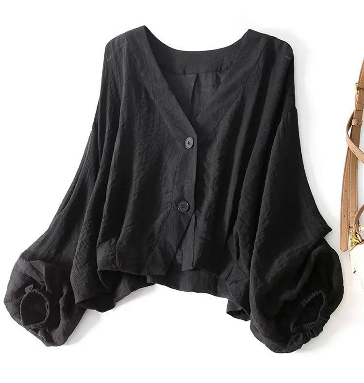 Rosalina Summer Linen Blouse