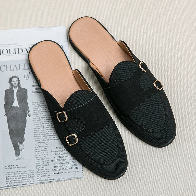 Riviera Suede Mule Loafers
