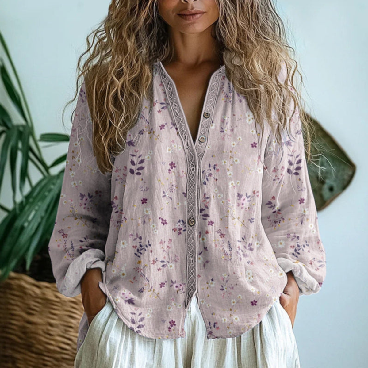 Faye Linen Blouse