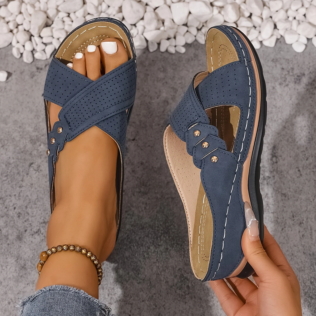 Lena Orthopedic Wedge Sandals