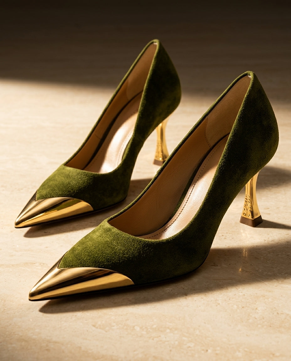Reina Suede Heel