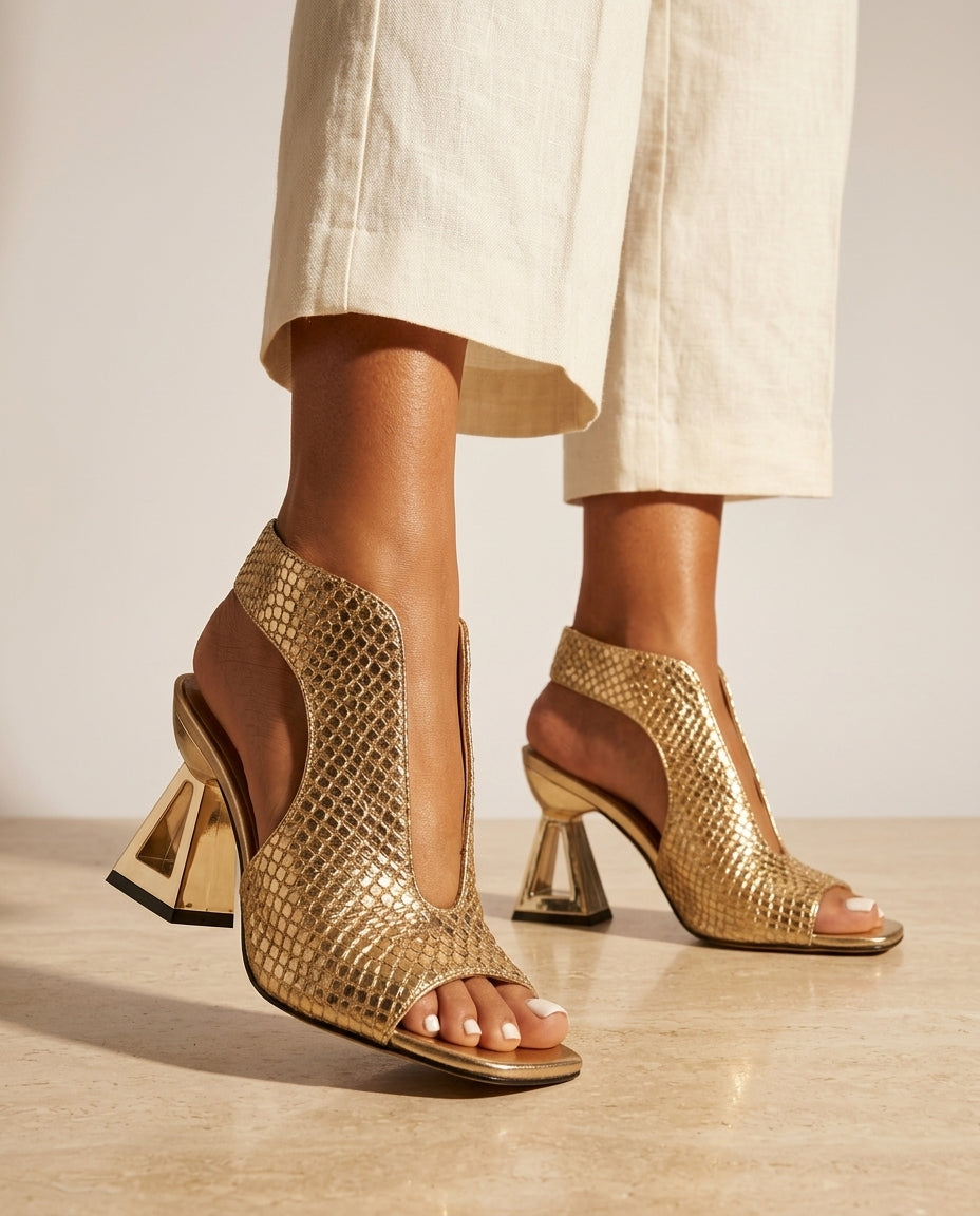 Serena Woven Slingback Heels