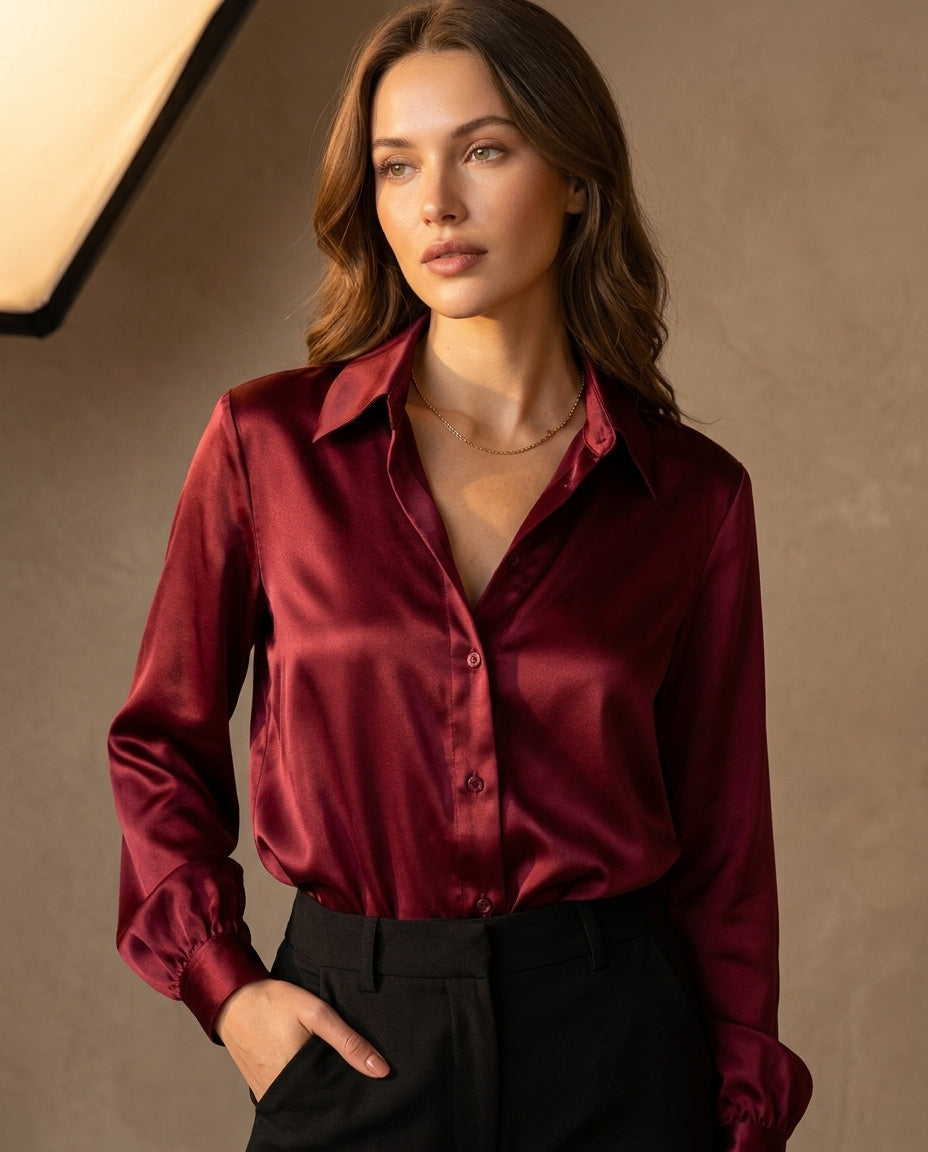 Margot Satin Blouse