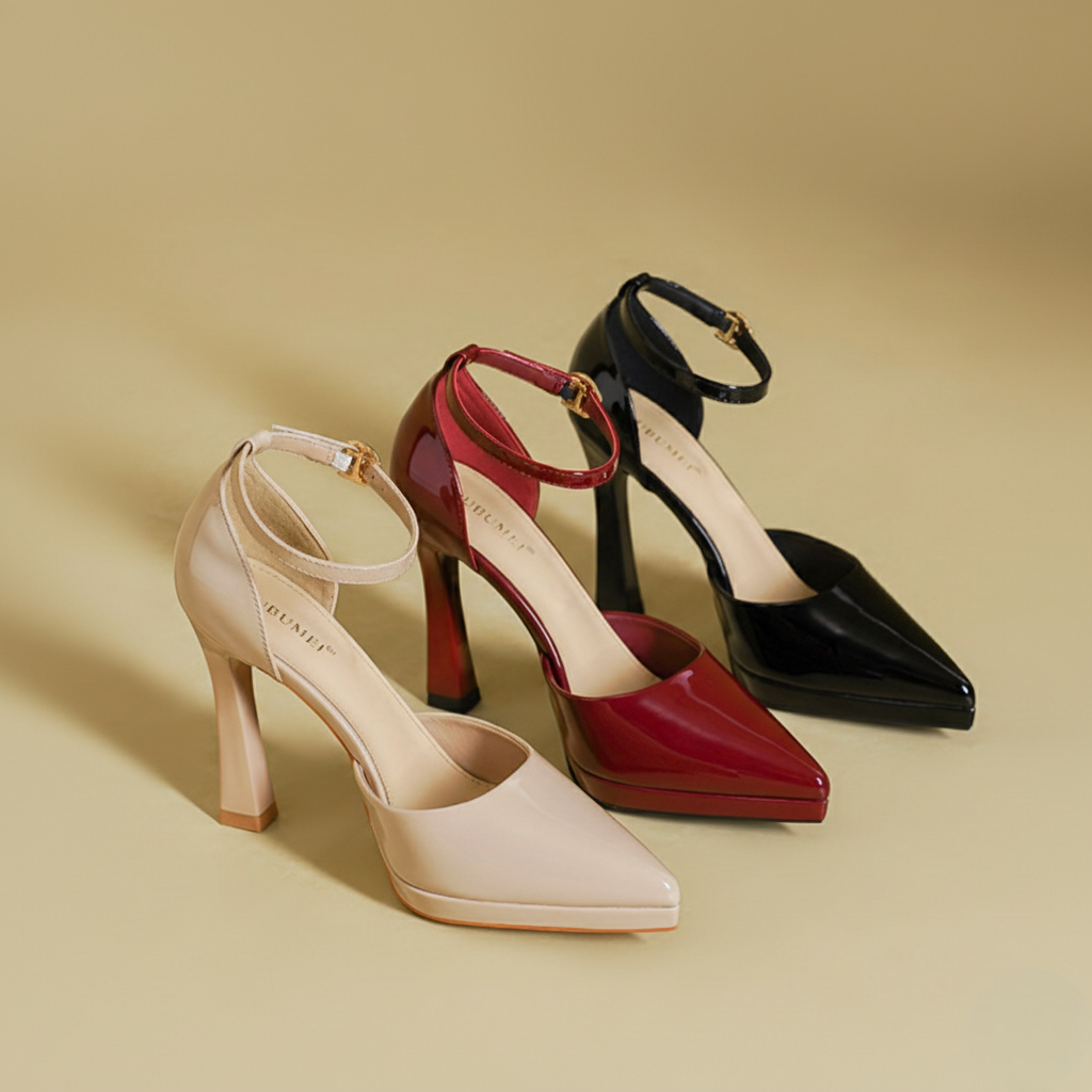 Greta Ankle Strap Heel