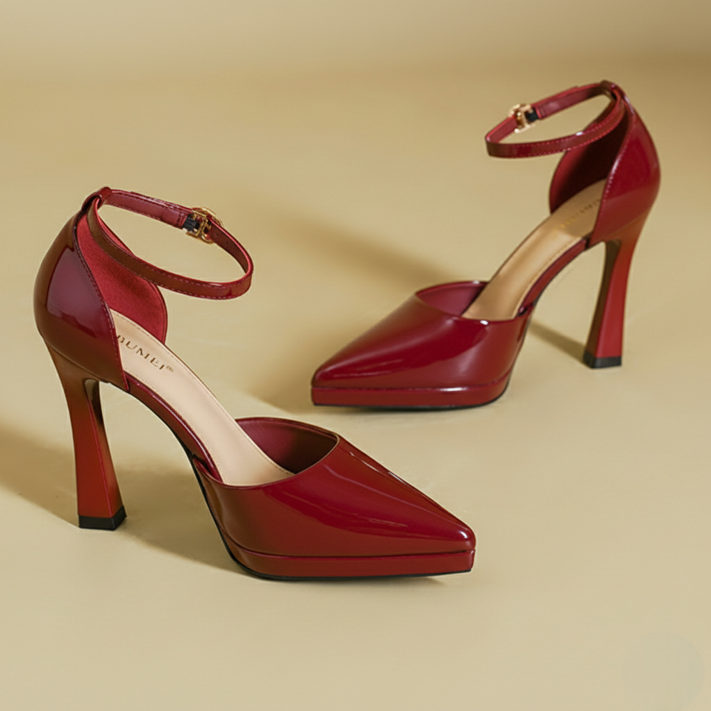 Greta Ankle Strap Heel
