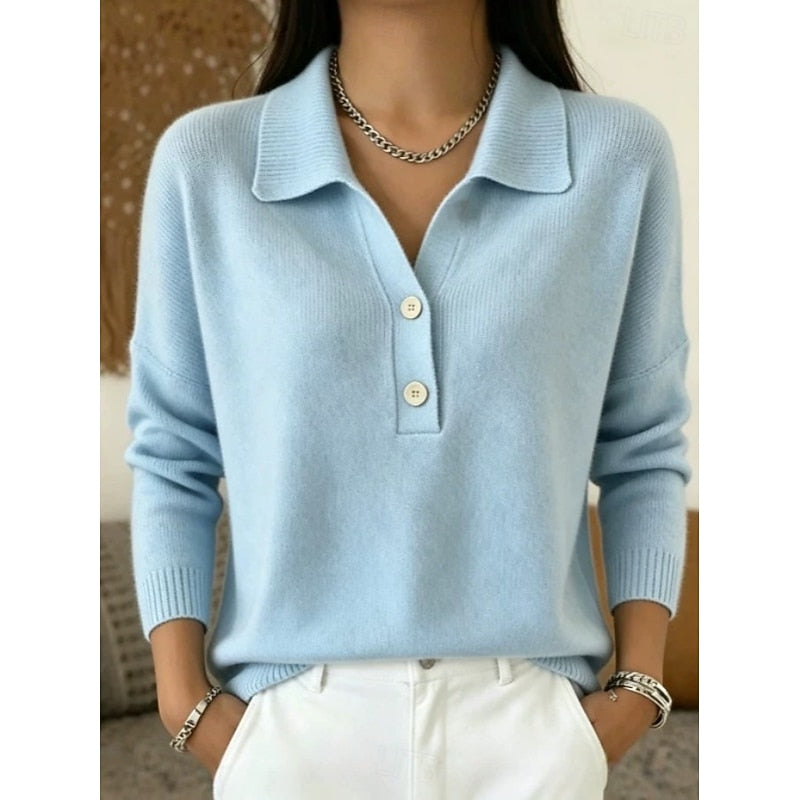 Margot | Collared Knit Pullover