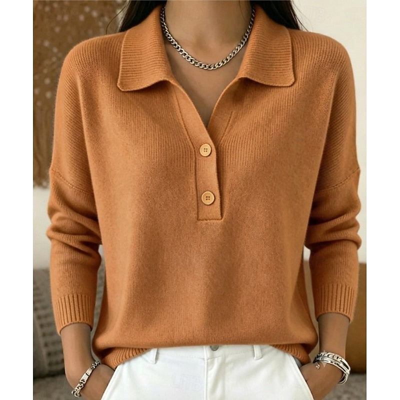 Margot | Collared Knit Pullover