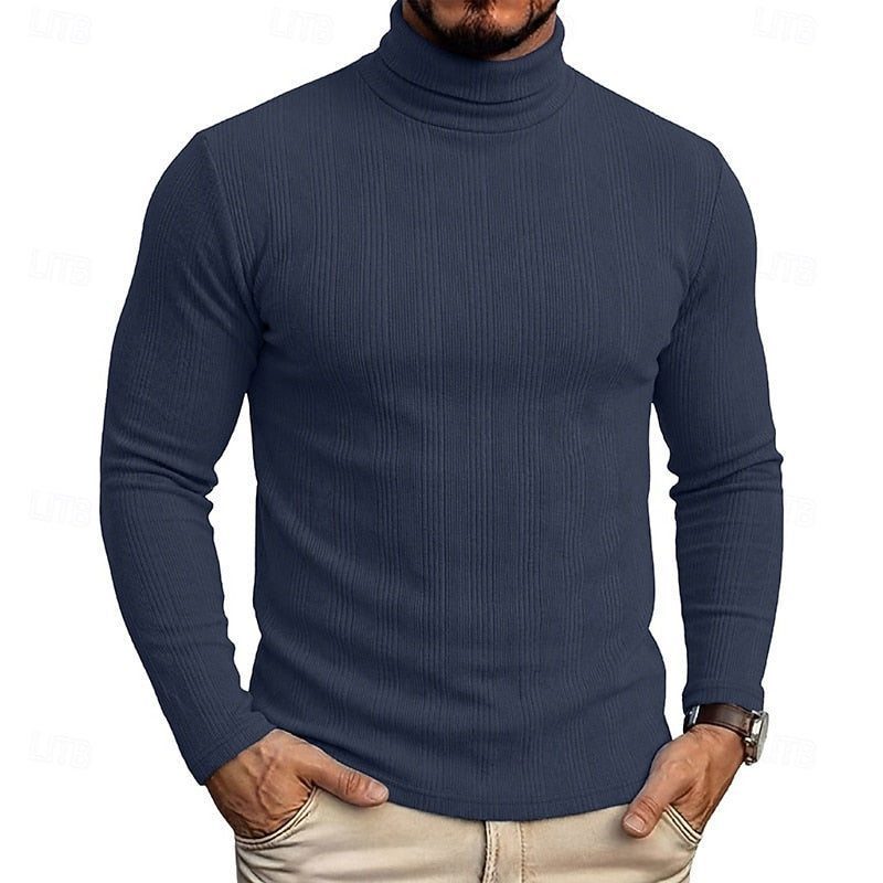 Mason Textured Turtleneck