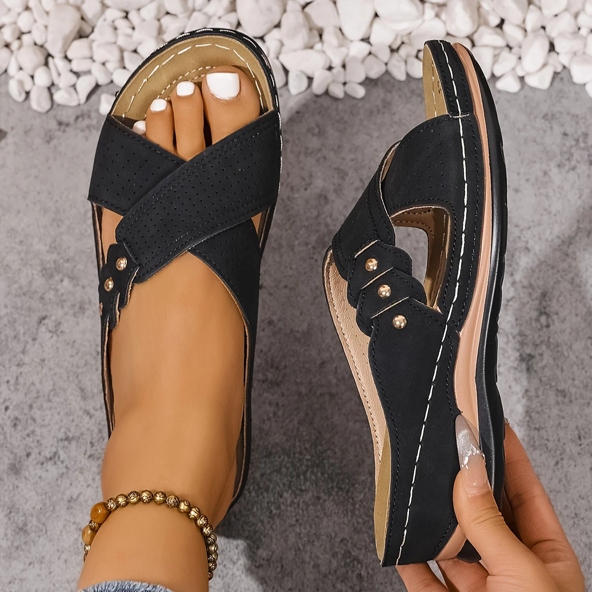 Lena Orthopedic Wedge Sandals