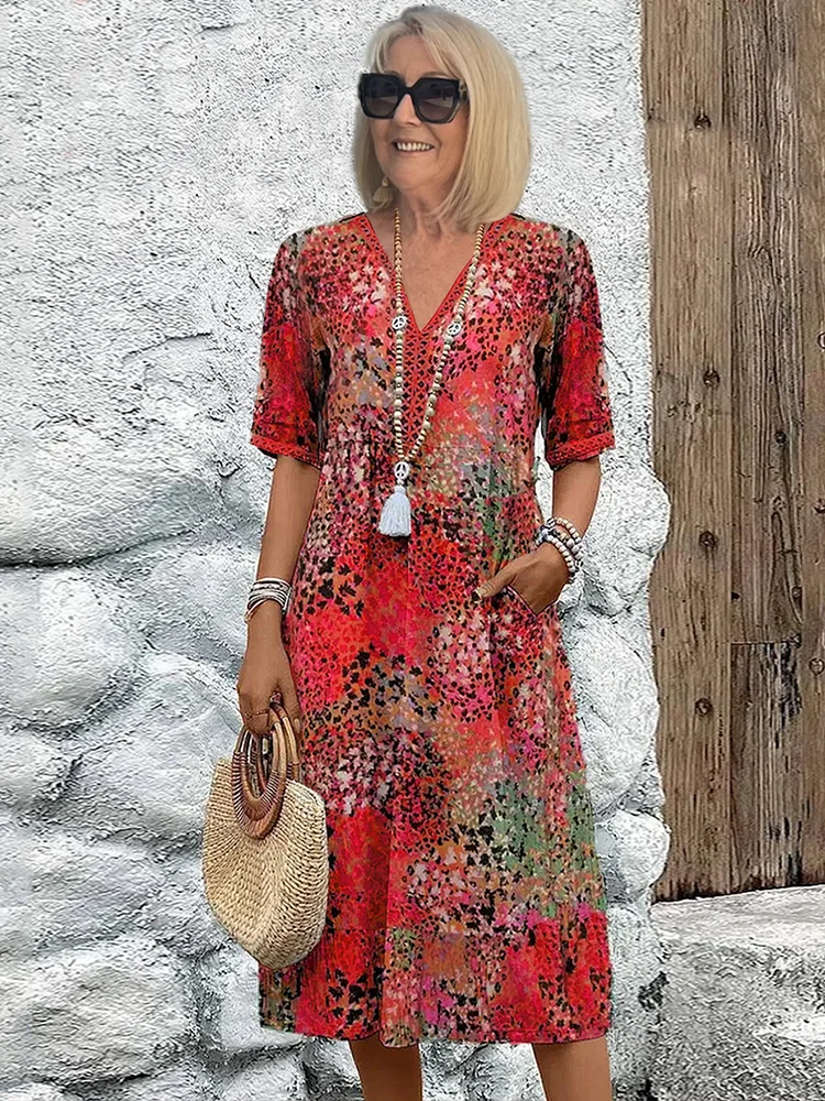 Paloma Pattern Midi