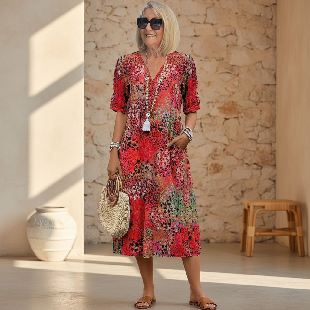 Paloma Pattern Midi