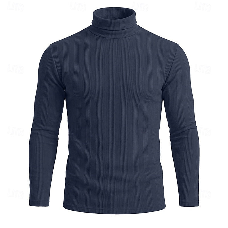 Mason Textured Turtleneck