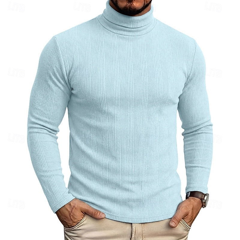 Mason Textured Turtleneck