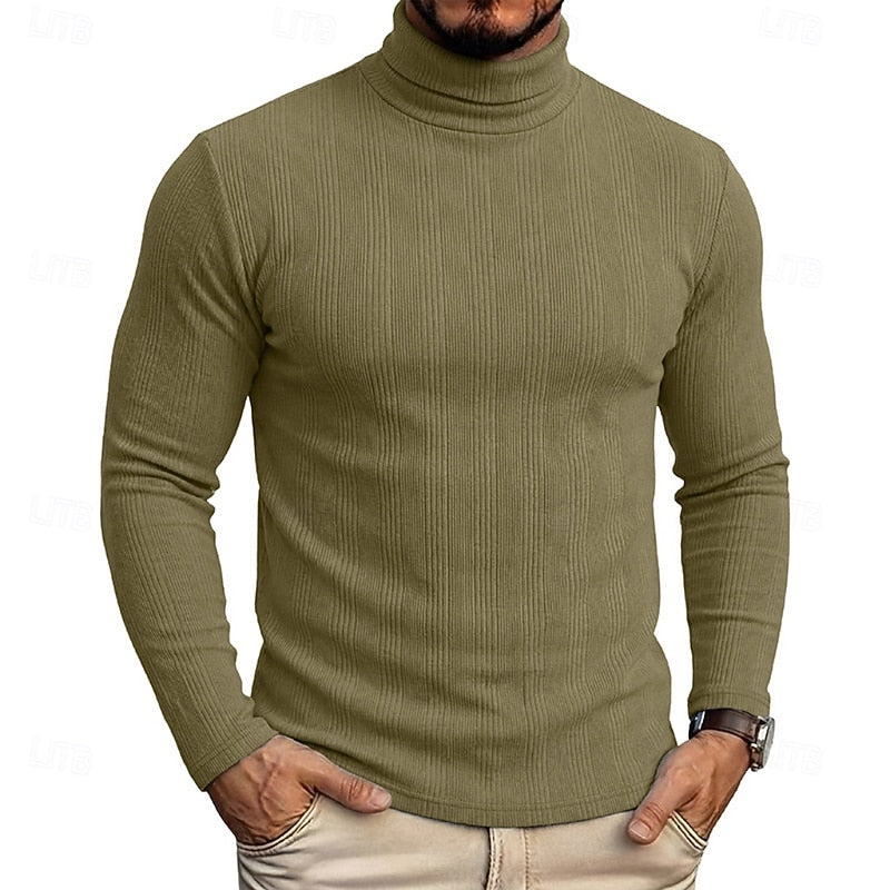 Mason Textured Turtleneck