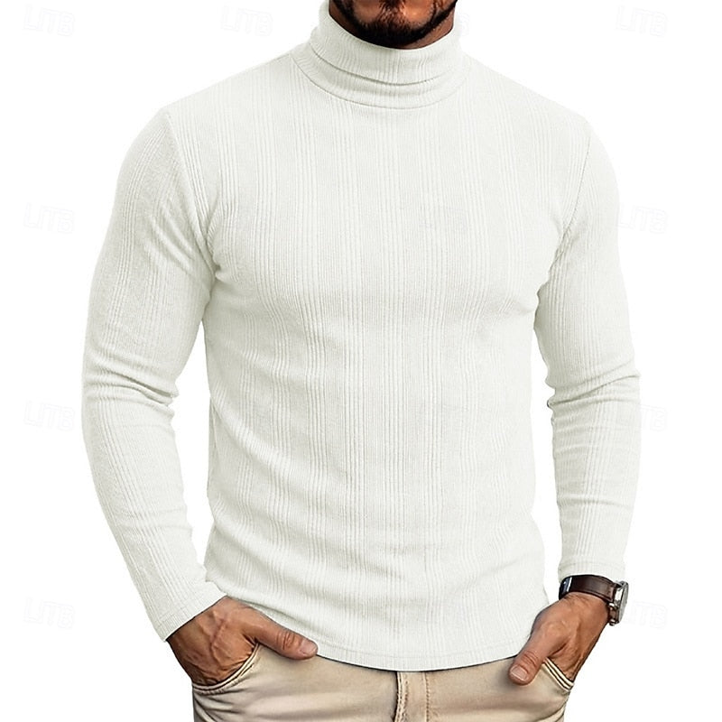 Mason Textured Turtleneck